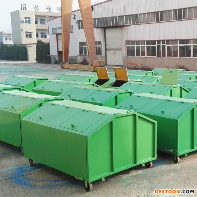 中型3立方钩臂车垃圾箱_可卸式垃圾箱适用于人流量较大的区域
