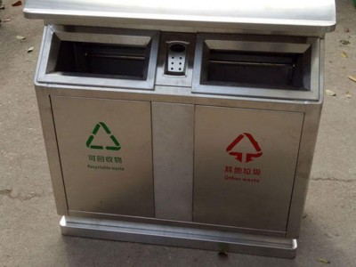 户外垃圾箱 景区不锈钢垃圾箱 304不锈钢垃圾桶量大从优