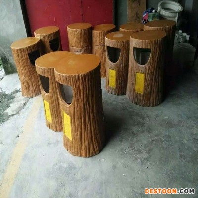 亚盛有机玻璃钢衣物回收站垃圾箱果皮箱户外垃圾桶 玻璃钢垃圾箱可定制