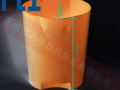 厂家订制塑料 垃圾桶PP材质 分类垃圾桶 10升家用办公室用 环保纸篓图1