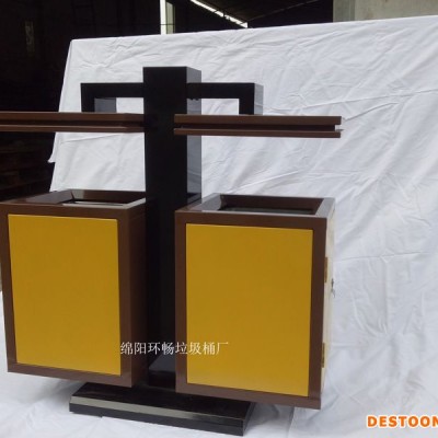 郫县小区垃圾箱 特色定制楼盘垃圾箱 log可定制 厂家直接出货