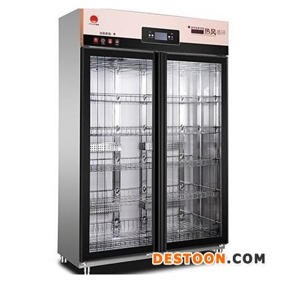 亿高商用消毒柜 YTP-1280Z光波热风循环消毒柜 双门餐具保洁柜
