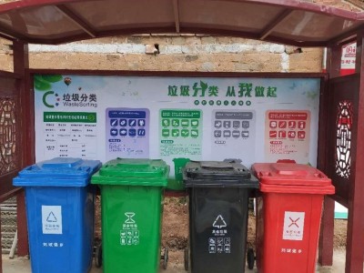 分类垃圾亭子  智能分类垃圾箱 智能垃圾分类垃圾箱  浙江艺德垃圾分类厂家图1