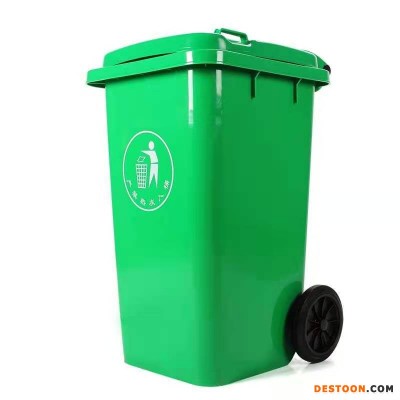 加厚社区分类垃圾桶 室外塑料保洁垃圾桶 街道四色四分类垃圾桶