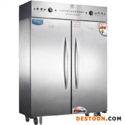 康庭商用消毒柜 RTP1000A-KT13红钻系列热风消毒柜 双门高温餐具保洁柜