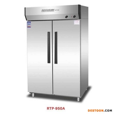康煜商用消费柜 RTP-950A高温热风循环消毒柜 双门不锈钢消毒柜 厨房保洁柜 餐具高温消毒柜