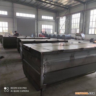 厂家供应碳钢垃圾箱 5方垃圾箱定制生产