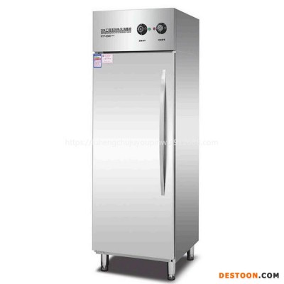 亿盟单门消毒柜RTP-650E 亿盟304不锈钢商用消毒柜 亿盟高温热风餐具消毒柜