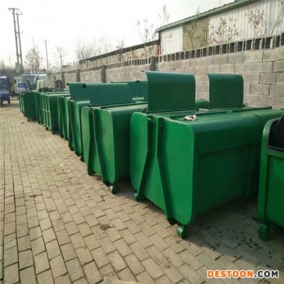 厂家加工定做铁质户外移动垃圾箱2方3方5方大型钩臂垃圾箱价格合理
