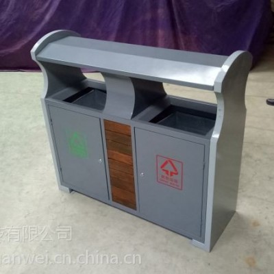户外钢制分类垃圾箱 现货款垃圾箱 环保垃圾箱 垃圾分类回收箱子