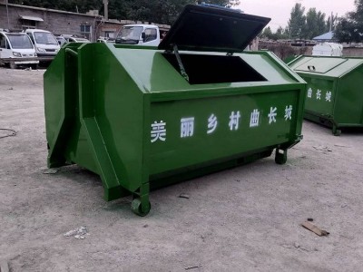 定做铁质钩臂垃圾箱户外环卫大型勾臂垃圾箱可移动图1