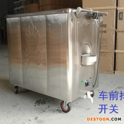 美容院理发店湿毛巾加热保温消毒柜不锈钢毛巾蒸箱推车