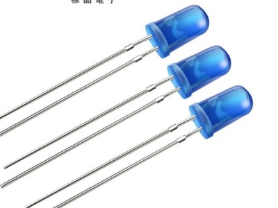 稼晶厂家供应5mm有边长脚蓝发蓝光消毒柜电源显示专用led灯珠