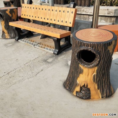 户外环卫仿木垃圾箱 仿树墩形仿木垃圾箱 生态公园景区果皮箱