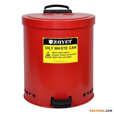 四川实验室安全防火垃圾桶 红色废弃物垃圾桶处理 防火垃圾桶
