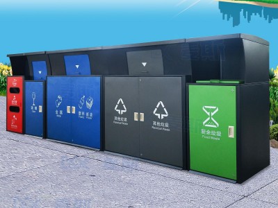 垃圾分类桶厂家直销 不锈钢垃圾桶分类240L660L户外垃圾桶 麦斯MAX-GPX010