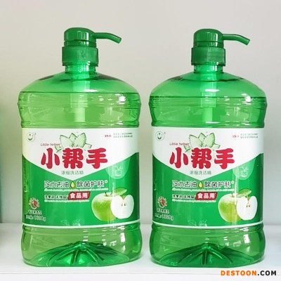 定制厂家批发洗洁精 小帮手1308g果蔬浓缩洗洁精 离子去油洗涤剂 专业代加工果蔬洗洁精