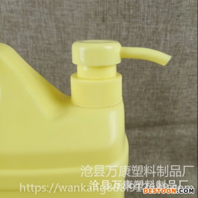 pe塑料洗洁精瓶子 泵头日化洗洁精桶 万康塑料厂家发售 长期供应