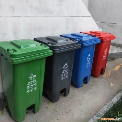 志诚厂家直销 定做分类垃圾桶 西安塑料垃圾桶厂家 塑料四色分类果皮箱