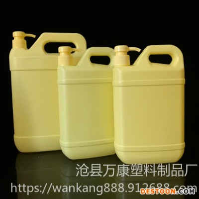 起订门槛低 10升洗洁精空瓶 按压式塑料洗洁精瓶 500ml货源充沛 万康塑料