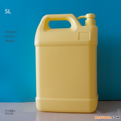 云熙洗洁精桶厂家 1.29/1.5/2/5/10L升洗洁精瓶 PE塑料洗洁精瓶子  加厚洗涤灵桶