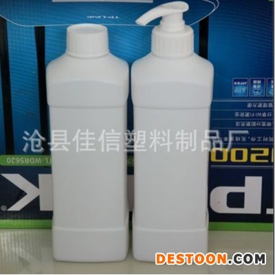 超强塑料 现货 1L安利瓶 1000ml化工塑料瓶 洗衣液瓶子 方瓶 洗洁精包装瓶