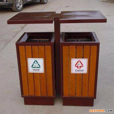 户外垃圾箱  木质垃圾桶  防腐木垃圾桶  实木垃圾筒  分类果皮箱