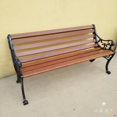 沐荷厂家直销  户外休闲平凳靠背椅座椅 铝合金公园椅 分类垃圾桶 人字顶垃圾箱