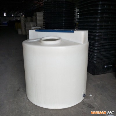 隆达食品级pe加药箱1000L溶药罐洗洁精搅拌桶污水处理桶厂家
