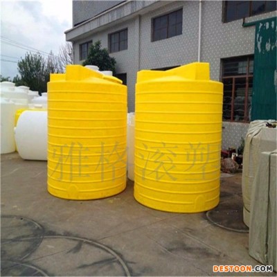 宁波雅格塑料搅拌桶 带电机塑料加药桶 锥底化工桶 1吨加药箱洗涤剂桶