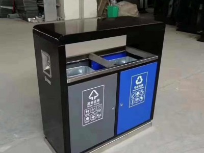 重庆-户外垃圾桶小区绿化垃圾桶不锈钢 镀锌板可定制款式多