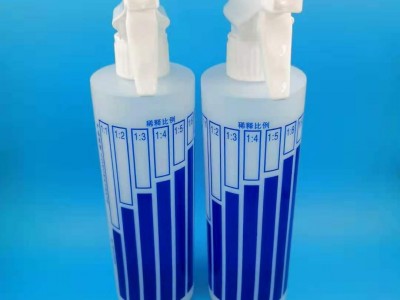 厂家现货 500ml稀释剂瓶 pe塑料瓶  稀释比例喷雾瓶  化工瓶  洗洁精稀释瓶