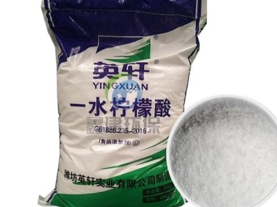 99%柠檬酸价格  生产厂家 高含量洗涤剂 一水柠檬酸 英轩图1