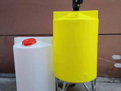 宁波朗顺厂家直供加药箱 60L塑料加药桶 洗洁精搅拌罐专用