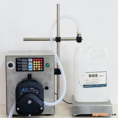 耐高温酸碱液体灌装机大流量40kg智能称重定量 洗衣液洗洁精罐装设备