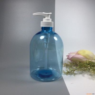 厂家直销500ml透明PET洗手液瓶 乳液按压塑料瓶 泡沫瓶颜色可定制 洗涤剂瓶子