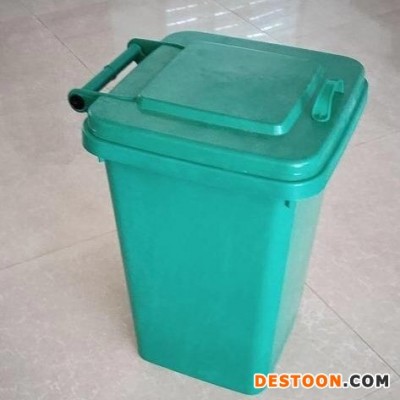 天津 玻璃钢垃圾桶 耐腐蚀 耐火 耐盐碱 型号 50L-240L 津环亚牌垃圾桶