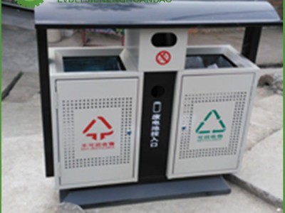 垃圾桶容量   钢制垃圾桶耐腐蚀   绿倍室外垃圾箱加厚