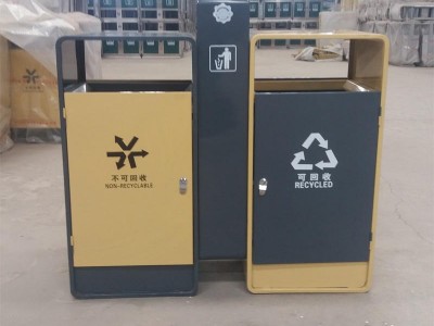鼎豪 户外分类垃圾桶  不锈钢垃圾桶   定制果皮箱
