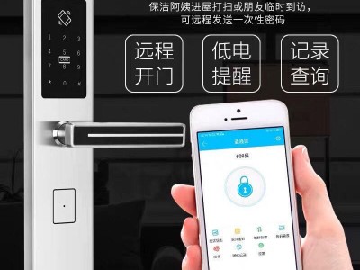 恒达飞防盗门智能通通锁 蓝牙公寓密码锁 科技侠密码锁 TTLOCK远程密码锁