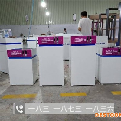 台山好太太科徕尼指纹锁智能锁展柜凯迪仕中岛烤漆发光菱形柜指纹锁展柜广东厂家