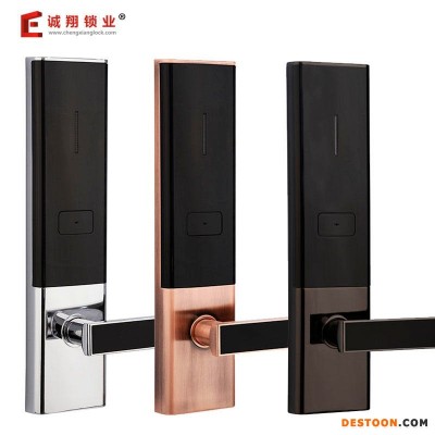 深圳诚翔锁业招商租房公寓密码锁 8085 一卡通学校智能门锁通通锁IC卡锁远程APP蓝牙民宿锁