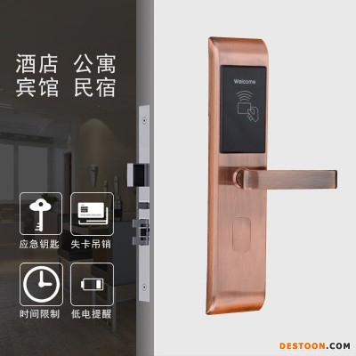 深圳诚翔锁业招商 远程APP蓝牙民宿锁 8090租房公寓密码锁 一卡通学校智能门锁通通锁IC卡锁工厂