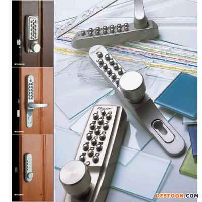 日本进口奇莱克斯KEYLEX品牌22204型机械密码锁室外防水密码锁