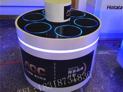 新款360度旋转高端智能锁展示柜电子密码人脸指纹锁展台靠墙锁架