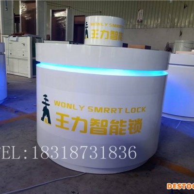 指纹锁展示柜宣城宣州斑萨指纹锁展示柜摆放效果