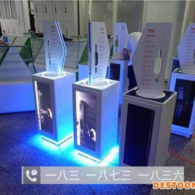 佳木斯飞利浦智能指纹锁展示高柜凯迪仕智能指纹锁展柜陈列柜指纹锁靠墙柜