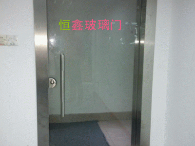 深圳玻璃门定做密码锁玻璃门维修黑钛金玻璃门商场玻璃门办公室玻璃门