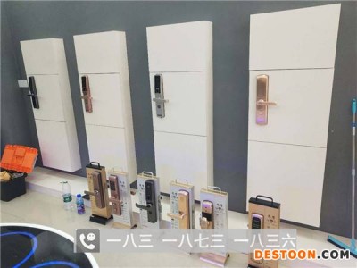 大理海尔指纹锁展示柜箭牌智能门锁家用防盗门指纹密码锁具柜台厂家报价