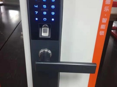 新款指纹锁家用防盗门木门锌合金密码锁半自动智能锁厂家直销图1
